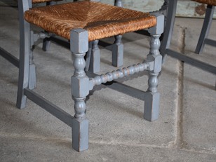 Vintage Painted Oak Dining Set