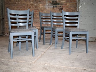 Painted Ercol Plank Table and Chairs