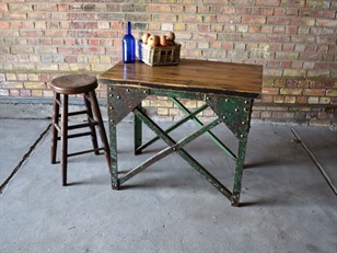 Industrial Steel Work Table