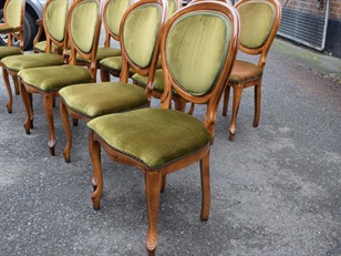 Set of Ten Dining Chairs