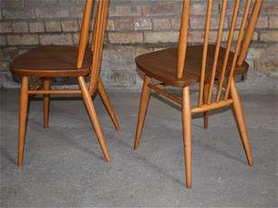 4 Light Ercol Model #608 Chairs ZX2140