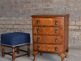 Burr Walnut Chest of Drawers