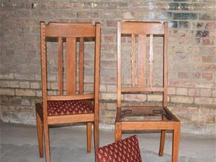 6 Edwardian Oak Dining Chairs