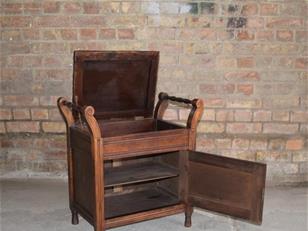 Edwardian Walnut Piano Stool 