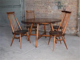 Ercol Drop Leaf Dining Table and 4 Chairs