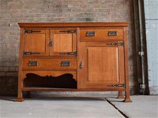 Arts & Crafts Oak Sideboard