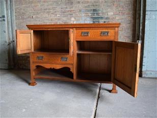 Arts & Crafts Oak Sideboard