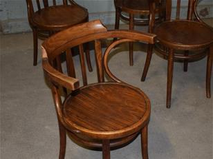 4 Thonet Style Vintage Bentwood Chairs