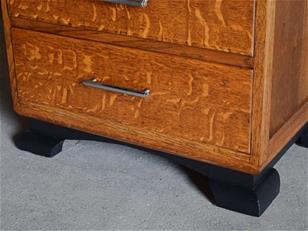 Art Deco Style Oak Cocktail Cabinet