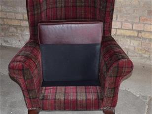 Tartan Leather Wingback Chair