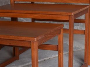 Pair of  Swedish Teak Nesting Tables 