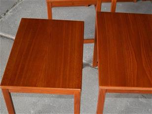 Pair of  Swedish Teak Nesting Tables 