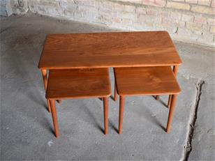 France & Son Minerva Teak Coffee Table Trio