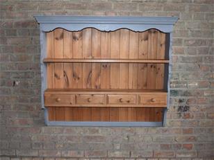 Painted Pine Wall Shelving