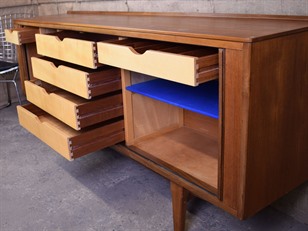 Danish Teak Tambour Sideboard
