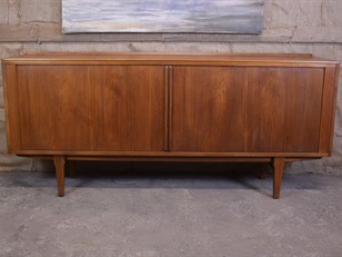 Danish Teak Tambour Sideboard