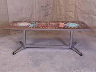 Retro Tiled Top Coffee Table