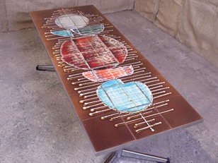 Retro Tiled Top Coffee Table