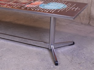 Retro Tiled Top Coffee Table