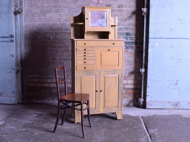 Vintage Oak Dental Cabinet