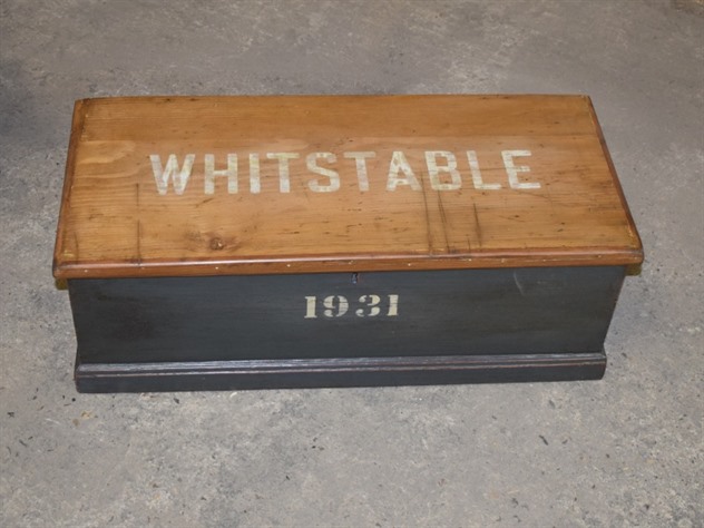 Vintage Whitstable Pine Box