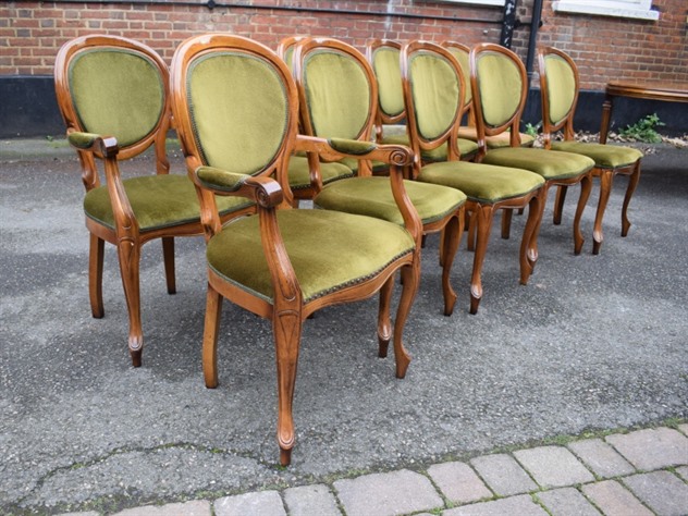 Set of Ten Dining Chairs