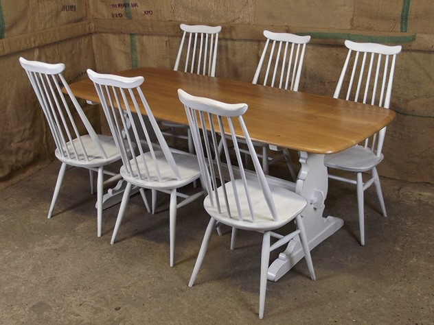 Painted Ercol Table & 6 Chairs
